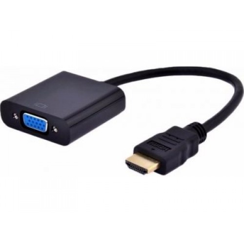 Переходник HDMI -> VGA 19M/15F Cablexpert , провод 15см (A-HDMI-VGA-04) 