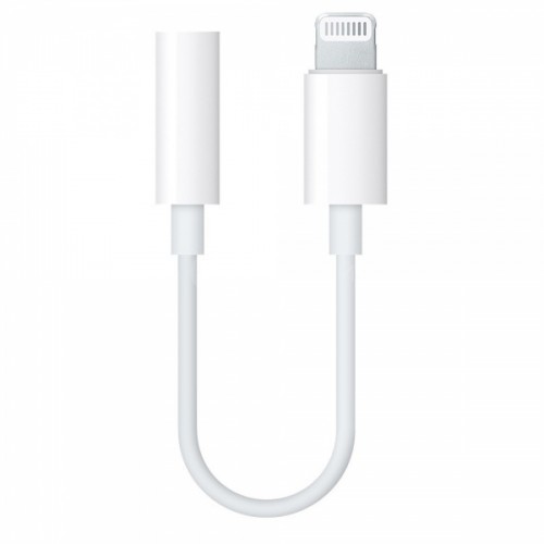 Переходник APPLE MMX62ZM/A white Jack 3.5мм (m) - Lightning для Apple iPhone 7