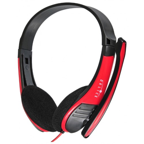 Наушники с микрофоном Oklick HS-M150 black/red (NO-003N)