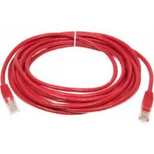 Сетевое оборудование Patchcord molded 5E Copper 5m red