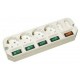 Удлинитель Most A16 6 розеток, 1.6м, White