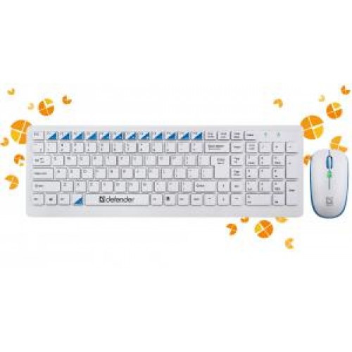 Комплект беспроводной DEFENDER Skyline 895 RU белый (клавиатура+мышь)