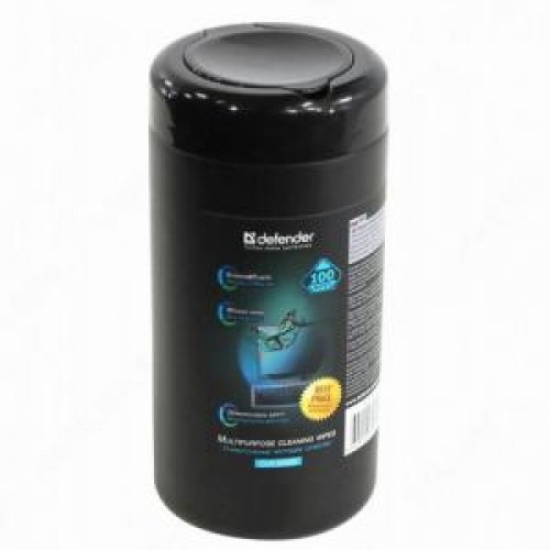 Чистящие салфетки Defender влажные универсальные CLN30322 в тубе(100шт)