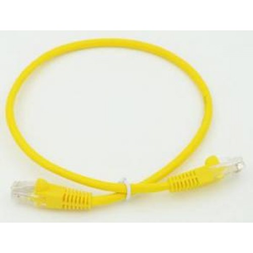 Сетевое оборудование Patchcord molded 5E Copper 0.5m yellow