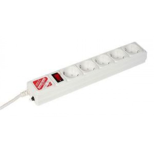 Фильтр сетевой PowerCube SPG-B-15-WHITE 5.0 м 5 розеток (white) 10А/2,2кВт