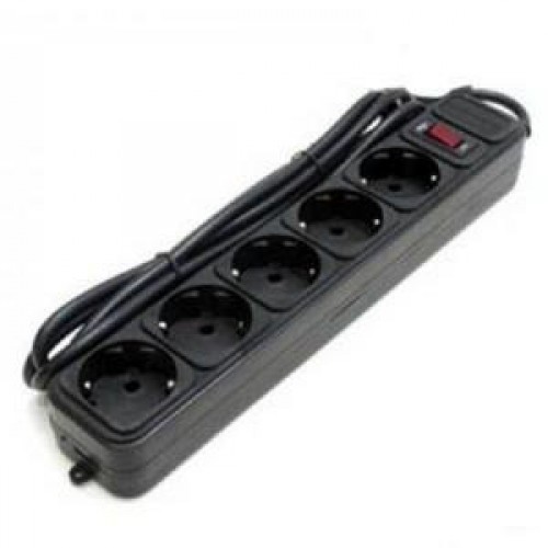 Фильтр сетевой Defender ES black, 3 м, 5 розеток евр.