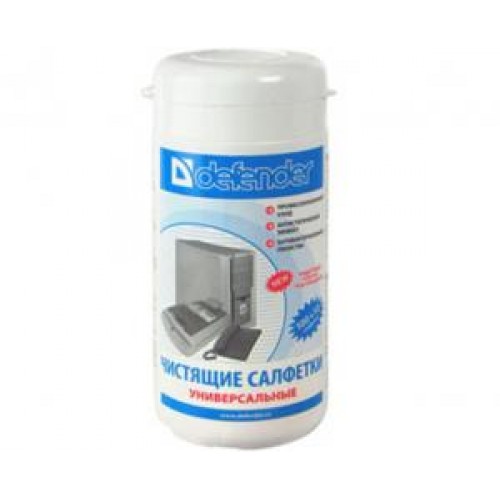 Чистящие салфетки Defender универсальные, без ароматизатора CLN30100 в тубе(110шт)