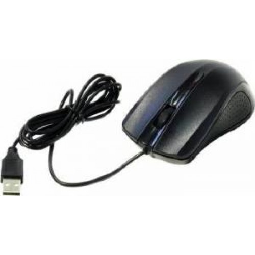 Мышь Oklick 225M черный оптическая (1200dpi) USB (3but)