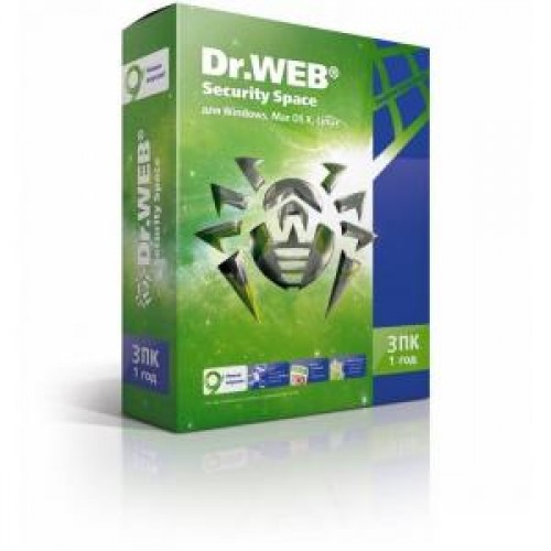 ПО Dr.Web Security Space 3 ПК/1 год (BHW-B-12M-3-A3)