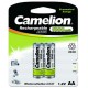 Аккумулятор Camelion NC-AA1000-BP2, AA, 1.2V 1Ah 2шт.