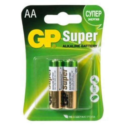 Батарейки алкалиновые GP Super Alkaline 15A LR6 (AA)