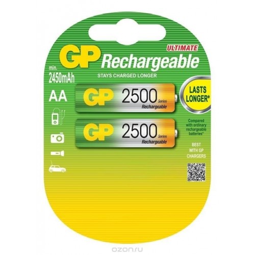 Аккумулятор GP AA (2100mAh) 210AAHC-UC2PET-G NiMH (2шт) 