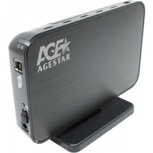 Контейнер внешний AgeStar 3UB3A8-6G, 3.5", USB 3.0 Black