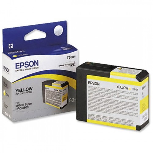 Картридж T580400 Epson Stylus Pro 3800 Yellow 80мл
