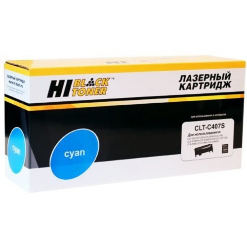 Тонер-картридж Samsung CLP-320/320n/325/CLX-3185/3185n Cyan (CLT-C407S) (Hi-Black)1000 стр.