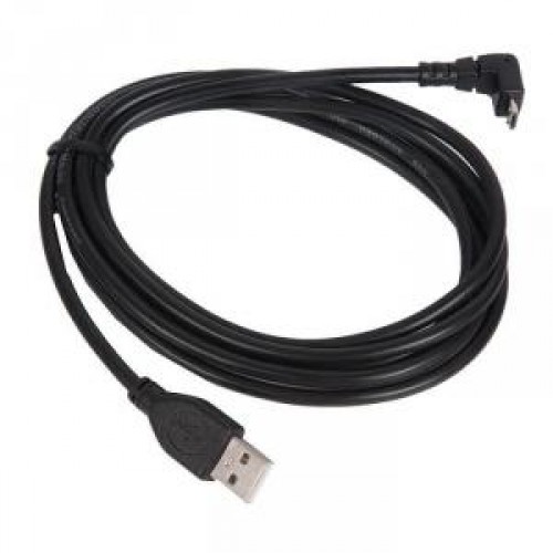 Кабель USB 2.0 Am-microBm 5P  1.8м Gembird, угловой, черный, пакет (CCP-mUSB2-AMBM90-6)