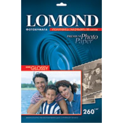 Бумага Lomond для фотопечати А4, 260 г/м2, 20 листов, полуглянцевая (1103301)
