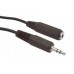 Кабель-удлинитель Jack 3.5мм F-M Gembird 1.5м, стерео, черный (CCA-423)