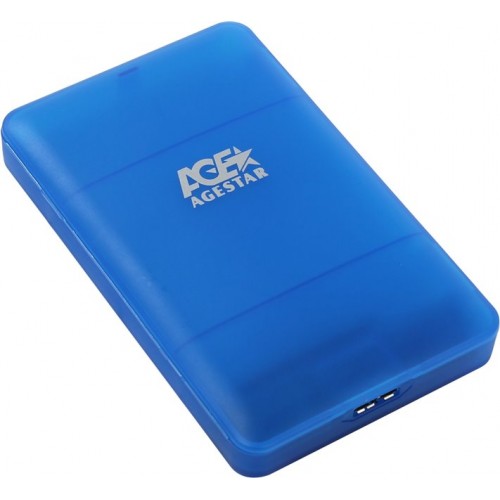Контейнер внешний AgeStar 3UBCP3 HDD/SSD 2.5" USB3.0, blue (3UBCP3)