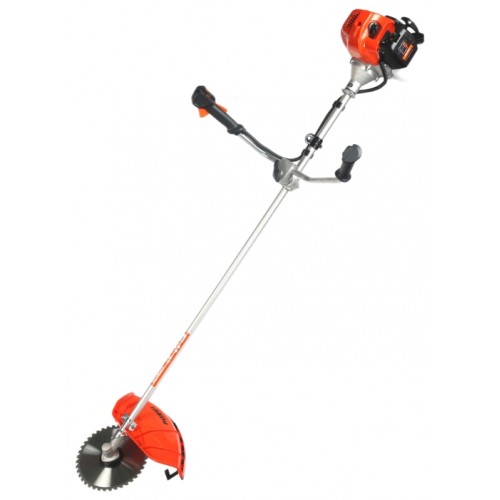 Триммер бензиновый PATRIOT PT 555 (3л.с, жесткий вал, леска 3мм, нож 25см, диск, ширина скашивания 42см)