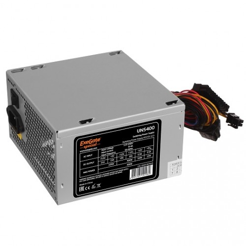 Блок питания 400W ATX Exegate Special UNS400 (без сетевого шнура)