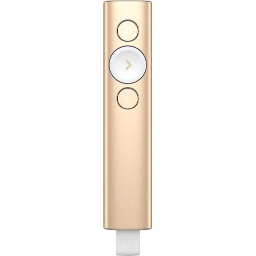 Презентер Logitech Spotlight, Wireless, USB, gold  (910-004862)