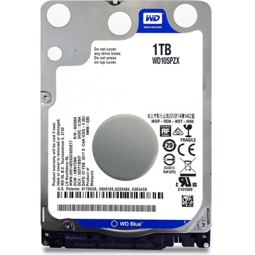 Накопитель HDD 1000 Gb Western Digital WD10SPZX Blue