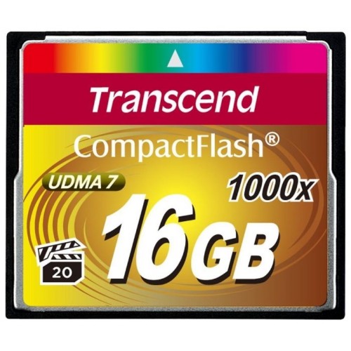 Карта памяти Compact Flash 16Gb Transcend 1000X Ultra Speed 