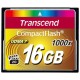 Карта памяти Compact Flash 16Gb Transcend 1000X Ultra Speed 