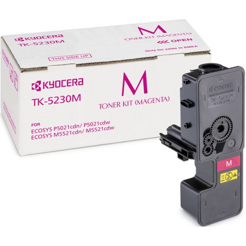 Тонер-картридж Kyocera TK-5230M для P5021cdn/cdw, M5521cdn/ Magenta 2200 стр. (1T02R9BNL0)