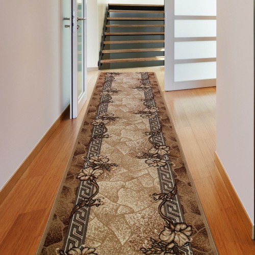 Дорожка ковровая «Лайла де Люкс 50005 22» полипропилен 1.5 м цвет бежевый