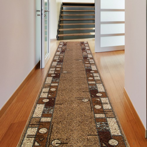 Дорожка ковровая «Лайла де Люкс 50004-22» полипропилен 1 м цвет бежевый