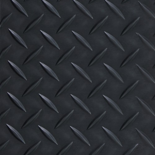 Ковровое покрытие «Ёлочка», 1.2х10 м, резина, цвет чёрный