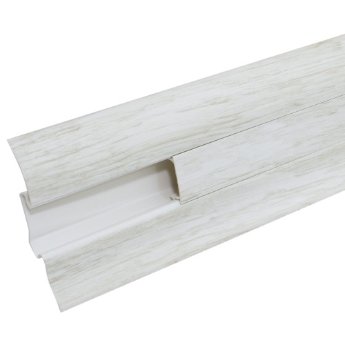 Плинтус напольный ПВХ 55 мм 2.5 м цвет дуб светлый