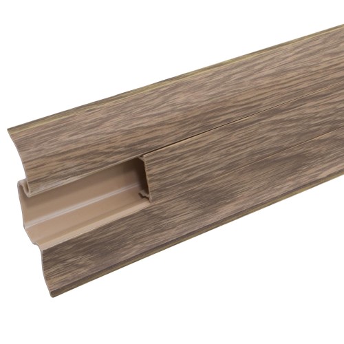 Плинтус напольный «Дуб Древний» ПВХ 55 мм 2.5 м цвет