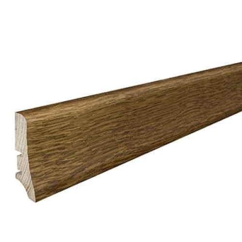 Плинтус напольный шпон 58 мм 2.2 м цвет дуб хани