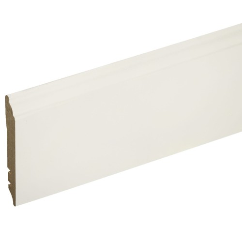 Плинтус напольный МДФ 105 мм 2.4 м цвет белый