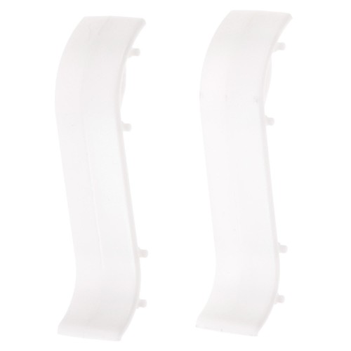 Соединитель для плинтуса, 55 мм, цвет белый, 2 шт.