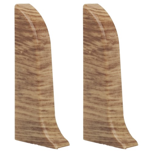 Заглушка для плинтуса левая и правая «Осина Европейская» 55 мм 2 шт.