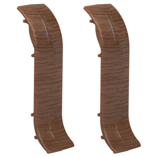 Соединитель для напольного плинтуса «Орех Канада» 55 мм 2 шт.