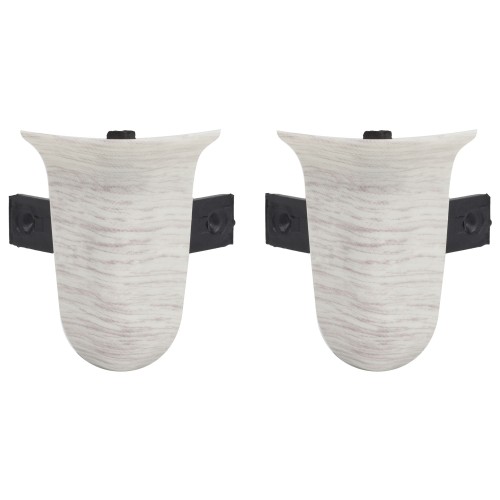 Угол для плинтуса внешний «Дуб Пепельный» 55 мм 2 шт.