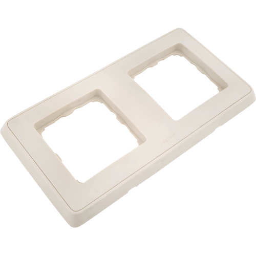 Рамка Legrand Cariva, 2 поста, цвет слоновая кость