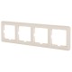 Рамка Schneider Electric W59, 4 поста, цвет слоновая кость