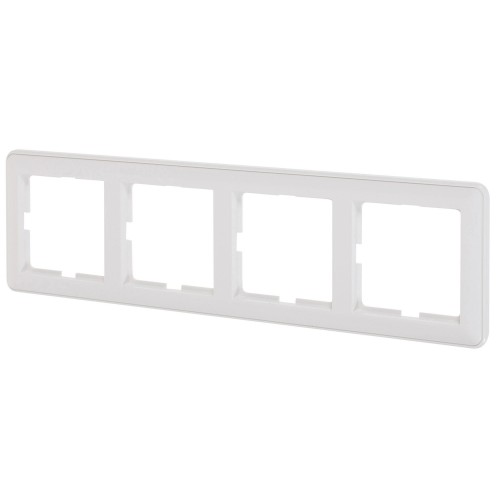 Рамка Schneider Electric W59, 4 поста, цвет белый
