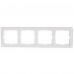 Рамка Schneider Electric W59, 4 поста, цвет белый