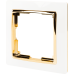 Рамка Werkel Snabb, 1 пост, цвет белый/золото Рамка Werkel Snabb, 1 пост, цвет белый/золото