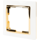 Рамка Werkel Snabb, 1 пост, цвет белый/золото