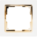 Рамка Werkel Snabb, 1 пост, цвет белый/золото