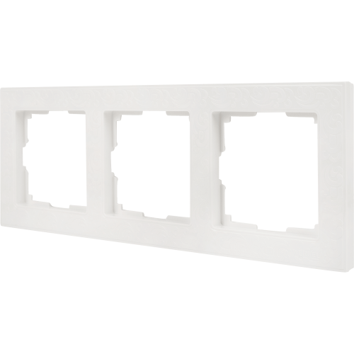 Рамка Werkel Flock, 3 поста, цвет белый