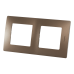 Рамка Legrand Etika, 2 поста, цвет какао